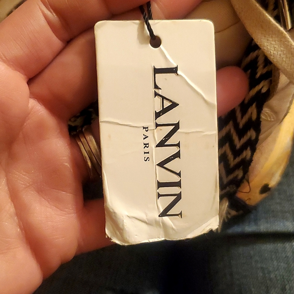 Lanvin x Gallery Dept Paint Splattered Curb Sneakers size 38